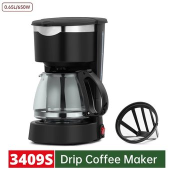 Cross-Border American Semi-Automatic Commercial Coffee Machine Household Automatic Mini Small Convenient Hand-Cranked Drip Coffee Machine