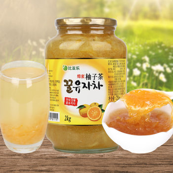 South Korea original imported biaile honey grapefruit tea 2kg honey fruit tea sauce cold and hot drink catering Brewing