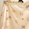 Cute Cat Cashmere Milk Velvet Casual Blanket Autumn and Winter Thickeneded Coral Velvet Sofa Blanket Girl Nap Blanket