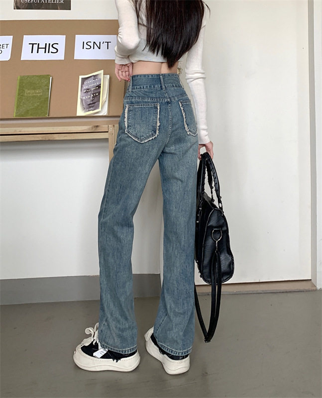 High Waisted Wide Leg Jeans for Women Slim Fit Loose Style Lightweight Denim Casual Spring Fashion Wholesale
