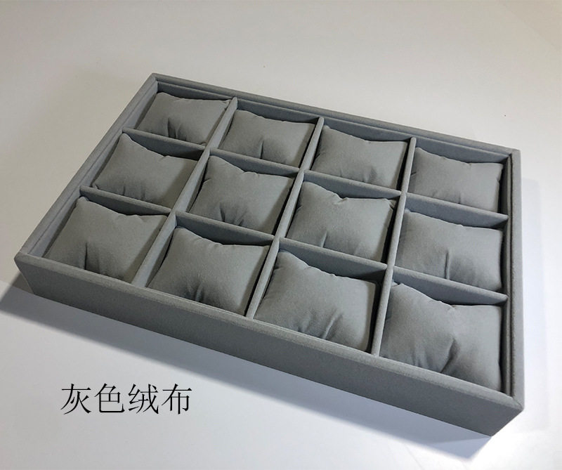 Watch Display Tray, Watch Loose Beads, Watch Box, Watch Stand, Earrings, Jade Leather Velvet, Viewing Pallet Display Tray