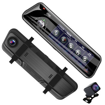 Streaming Media Driving Recorder High Front and Rear Dual Camera Rearview Mirror 1080P Full Screen Reversing Image Dual Recording All-In-One Machine