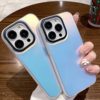 Imd Color Silver Shell Is Suitable for Iphone17Pro Mobile Phone Case Apple 13/14 Simple Hard Shell 15 Matte 12/11