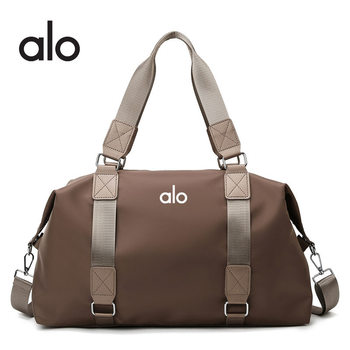 Alo Yoga Fitness Bag Satchel Training Sports Bag Women's Dry and Wet Separation Large Capacity Business Trip Travel Bag Men