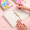 Cartoon Unicorn Hard Surface Coil Book Student Silicone Bubble Notebook Decompression Journal Book Children's Gift Book