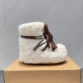 Couple & kids' wool knit socks - white ankle socks