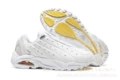 Leather men's shoes—white and yellow soles