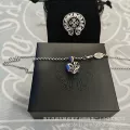 Heart shaped pendant with pearl chain