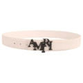 Amiri black buckle + white