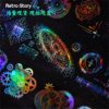 Retro Story Tape Gear Rhapsody Series Gear Theme Handbook Decoration Material Loop Stickers 6 Styles