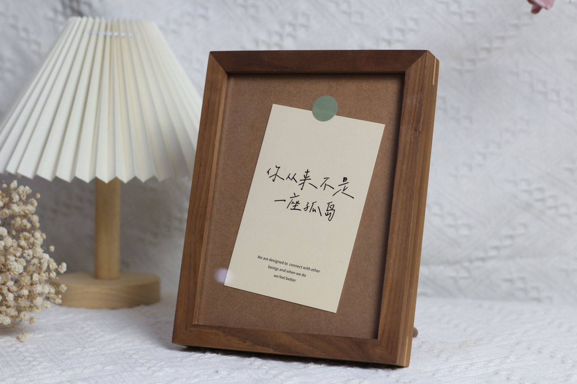 Solid Wood Photo Frame Badge Calendar Base Display Stand Wholesale Logo Walnut Beech 6inch 8inch Desktop Mortise and Tenon Photo Frame