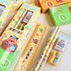 Kapibala Pencil Stationery Set Children's Five-Piece Prize Ruler Eraser Set Gift Box Gift Wholesale