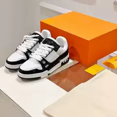 Guangzhou Top L-Level Full Set Packaging V Hollow Rubber Core Men's and Women's Sports Shoes Casual Couple Style Skateboard Shoes White Shoes Non-Slip