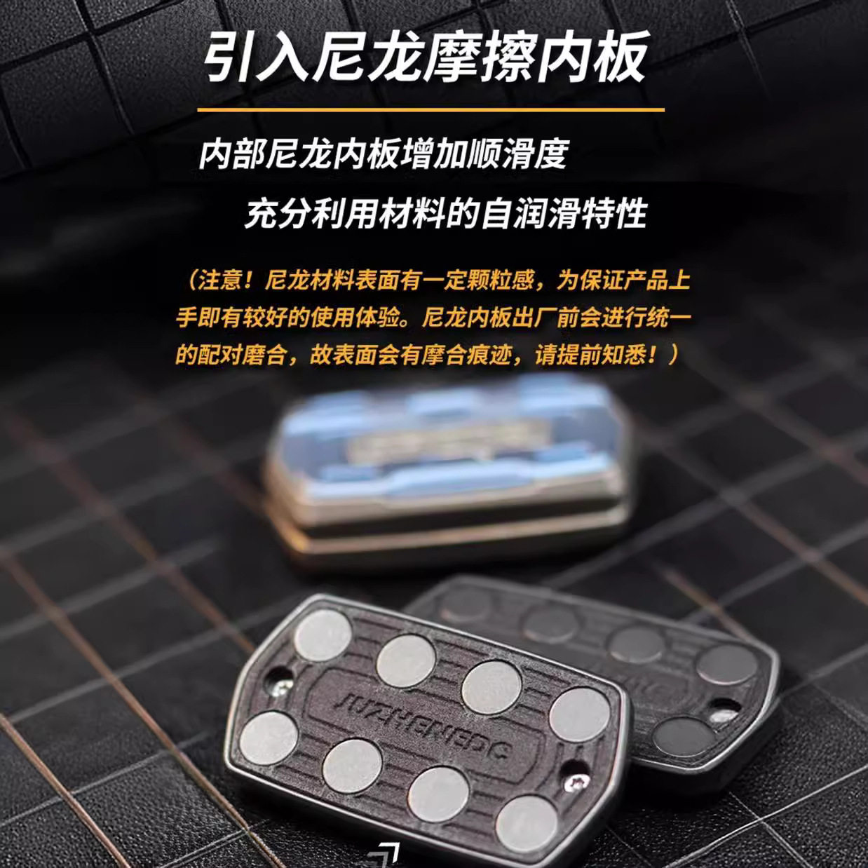 Sound range tuning fork edc push card unlimited bit pop coin fingertip gyro black technology decompression toy metal EDC toy