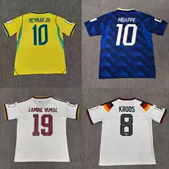 Wholesale 2627 Brazil France Spain Argentina Germany World Cup Adult Short-Sleeved Summer Football Jerseys