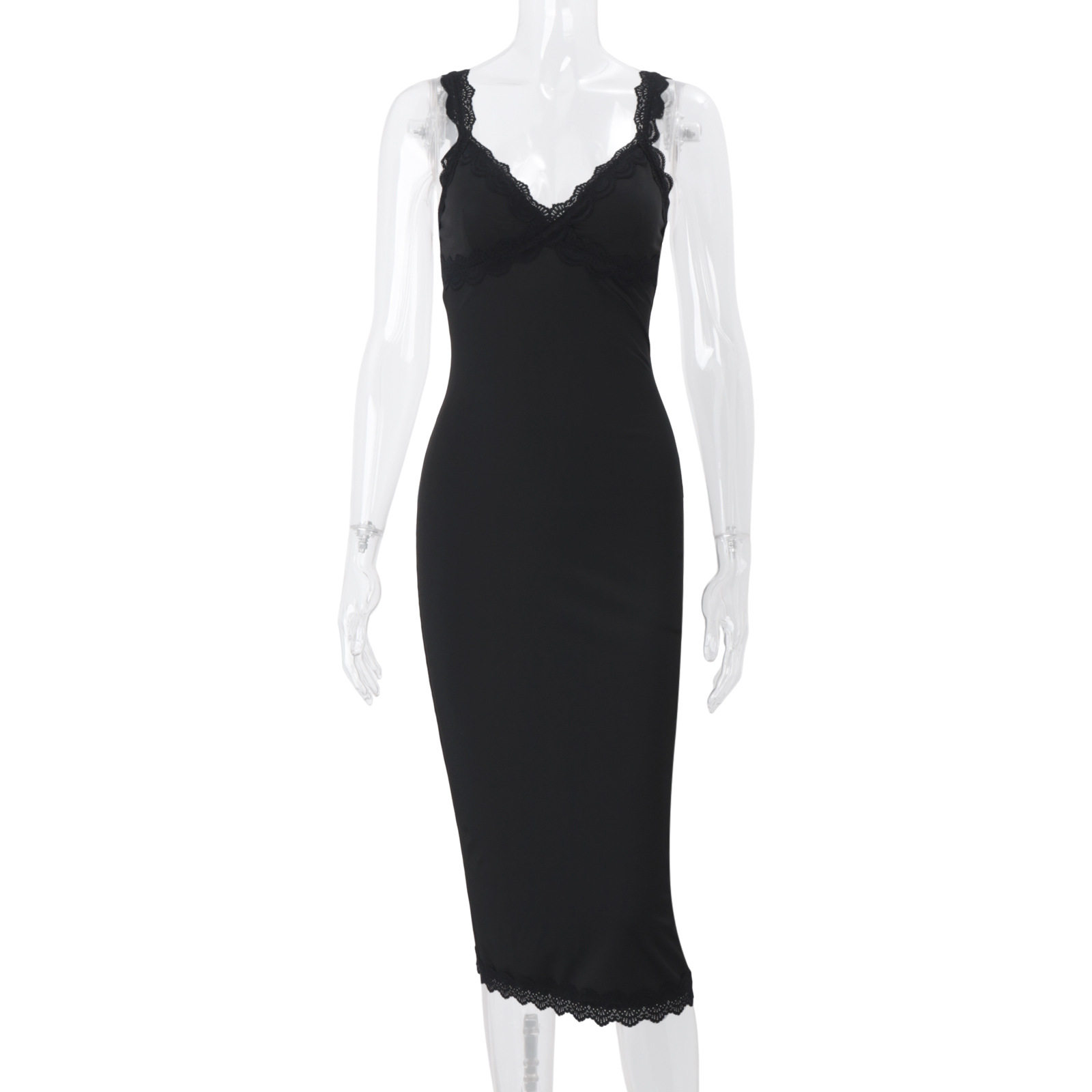 Elegant High Waisted Bodycon Dress Fashionable Slim Fit Chic Style Autumn Collection Wholesale Available