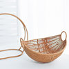 Creative Fruit Cradle Imitation Rattan Fruit Basket Living Room Accessible Luxury Storage Basket Snack Candy Afternoon Tea Tray Basket