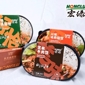 Self-Heating Rice Outdoor Equipment Honglu Rice Instant Steamed and Cooked on the Go Office Meal Full of Energy Direct from the Manufacturer