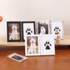Cross-Border Pet Hand and Foot Print Photo Frame Table Double 6inch 7inch Baby Hand and Foot Print DIY Commemorative Frame Wholesale