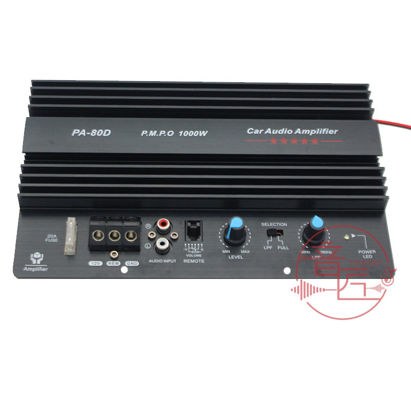 Car 10 inch 12 inch subwoofer power amplifier motherboard 12V high power car audio PA-80D power amplifier board 1000W