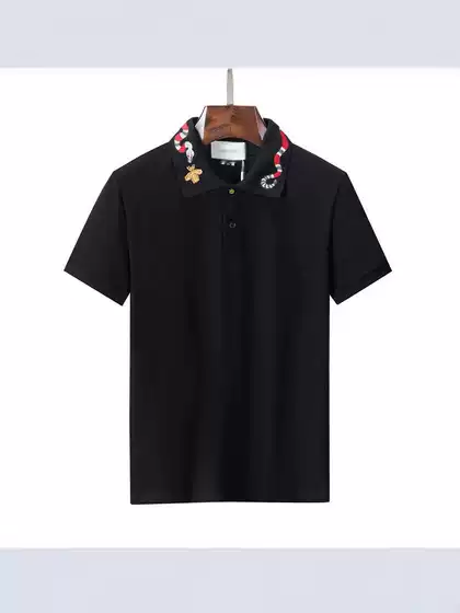 European and American Cross-Border Summer Men's Casual Polo Short-Sleeved T-Shirt Trendy Brand Trendyy Printed Tops Fashionable New Polo Shirts