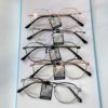 New Two-color Wide-brimmed Semi-titanium Literary Retro Glasses Frame Youth Myopia Optical Glasses