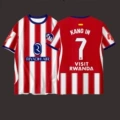 2627 atletico madrid home stadium printed no. 7 + armband