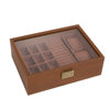 Spot Wooden Watch Jewelry Storage Box Cross-Border Wholesale Window-Opening Black Walnut Watch Box Dust-Proof with Lock High-End Gift