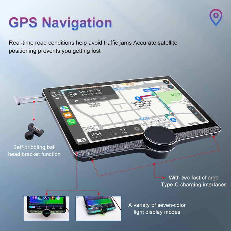 Factory Cross-Border Direct Sales 11.5inch Single Knob Universal Car Navigation Eight Core Gps Android Carplay Navigation