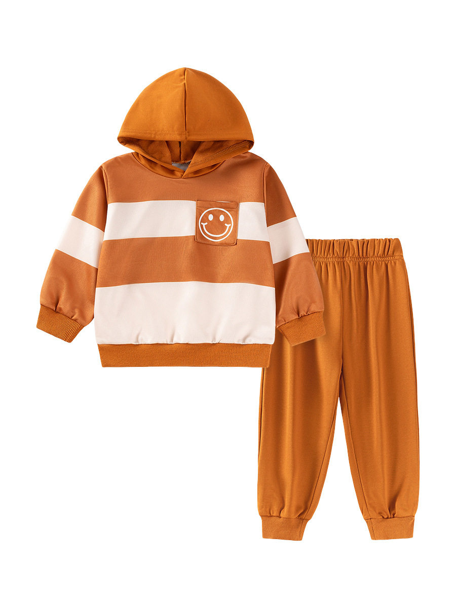 Ensemble garçon automne, ensemble sweat à capuche enfant mode, tenue manche longue à capuche