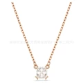 Octopus pear-shaped diamond rose gold necklace