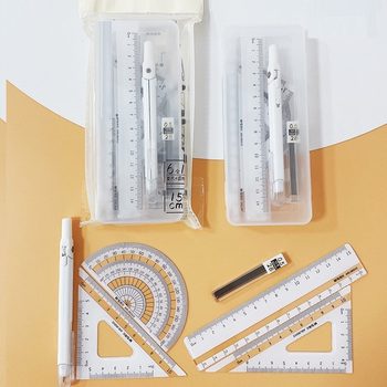Chenguang Set of Rulers Compass Six-piece Set OfARL960V 66.6cm Sub-set Compass Ruler Triangle Ruler Protractor for Drawing