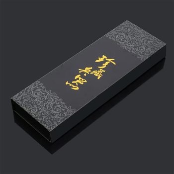 High-End Handicraft Weapon Storage Packaging Box Flip-Top Black Collection Weapon Gift Box Empty Box Ready for Sale