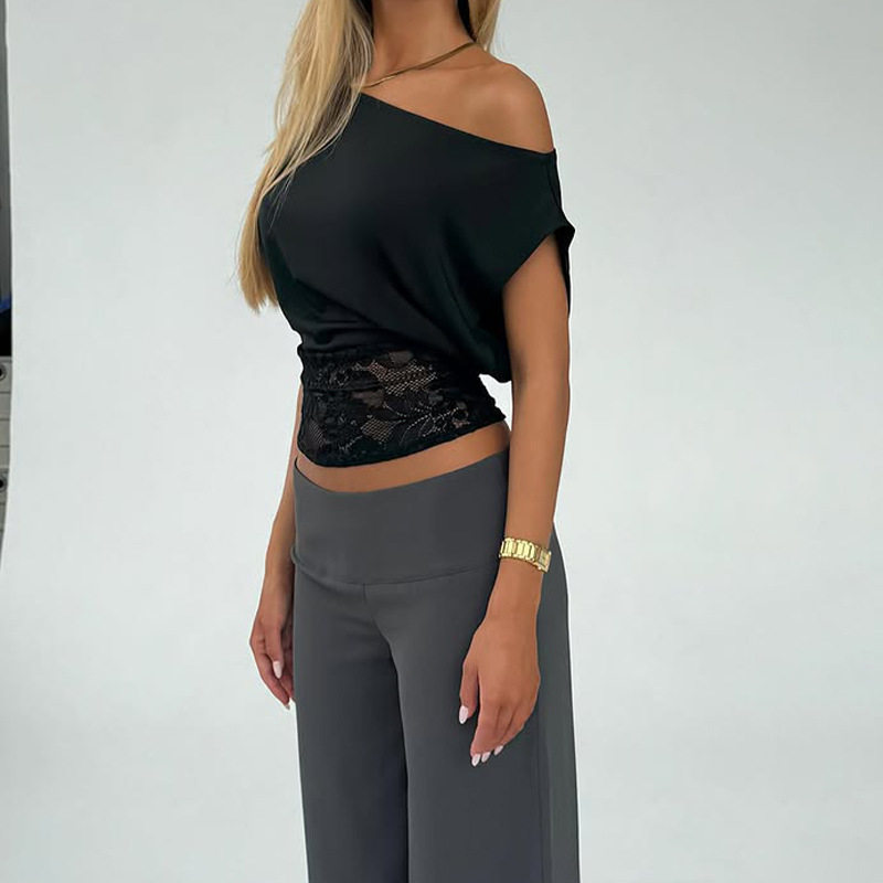 Wholesale Womens T Shirts Black Multiple Sizes OEM ODM Supplier