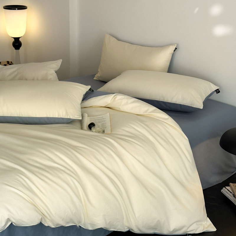 100 Pure Cotton Four-Piece Bed Set 2025 New Bed Bed Sheets Quilt Cover Four-Season Universal Three-Piece Fitted Bed Sheets Set 4