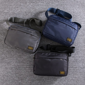 Japanese Style Simple Crossbody Bag Men's Casual Oxford Cloth Shoulder Bag Distinctive Casual Small Satchel Tooling Style Messenger Bag