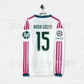 2627 real madrid home long sleeve custom number 15 star + champions league armband