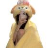 Cute and Soft Chef Dog Air Conditioning Blanket, Hooded Shawl Bath Towel, Plush Cloak, Nap Blanket, Can Be Stored