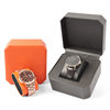 Octagonal leather watch box PU leather watch packaging gift box Green watch box Watch bracelet storage portable watch box