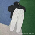 Black 2201 + light grey double hook track pants