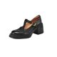 Wash the skin! Giant Comfortable ~ Soft Leather Single-layer Shoes Women's Thick Heel Thick-soled Mary Jane Shoes Small Leather Shoes French High Heels