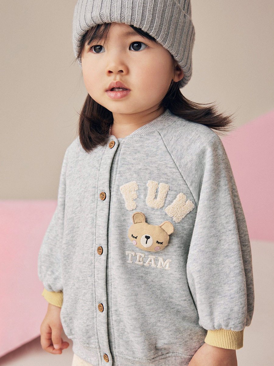 Girls' Cute 3D Decor Set, Trendy Kids' Outfit Wholesale