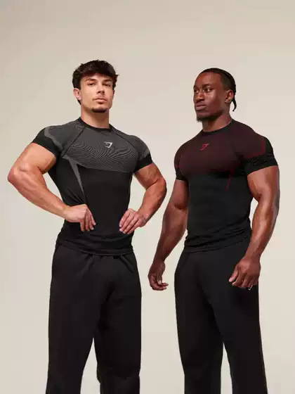 Onyx/X5 New Sports Fitness Top Casual Breathable Tight-Fitting Short-Sleeved Running T-Shirt Shark