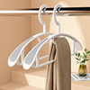 Plastic Half-Round Wide-Shoulder Non-Slip Clothes Hanger, Non-Marking, Narrow-Shoulder, Thickened Clothes Hanger