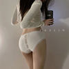Japanese Style Underwear Pure Sexy Women's Cotton Girl Mid-Waist Pure Cotton Crotch Lace Hip Breathable Briefs for Women