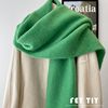 Big scarf that can sink your face in retro solid color mohair scarf shawl lovers all-match winter warmth
