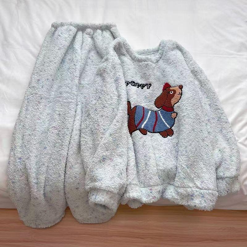 pajamas winter women's coral 2025 New Winter Flannel Autumn...