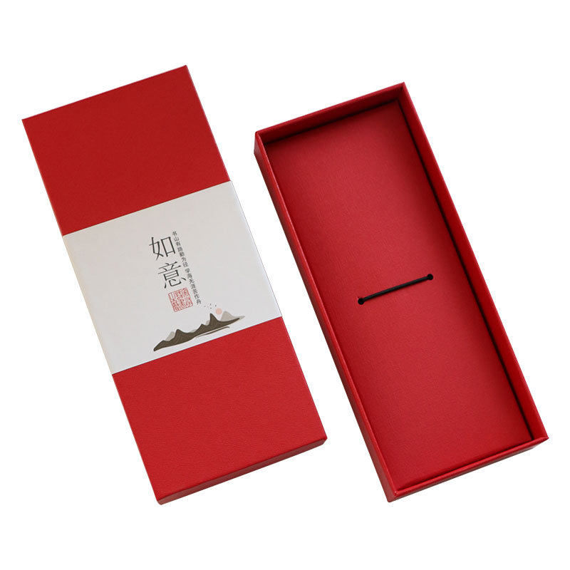 Factory in stock wholesale heaven and earth cover packaging box key chain signature pen gift box national wind seal bookmark gift empty box