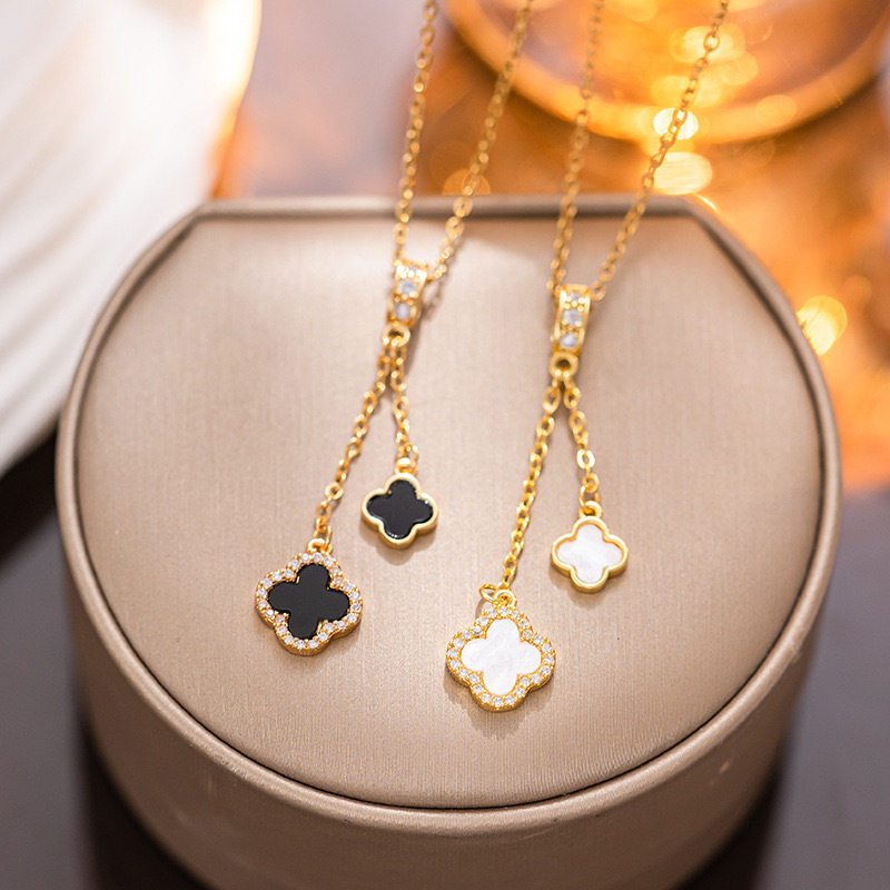 Summer New Titanium Steel Color-free Fashion All-match Necklace Women's Light Luxury Simple Niche High-end Pendant Women's Necklace