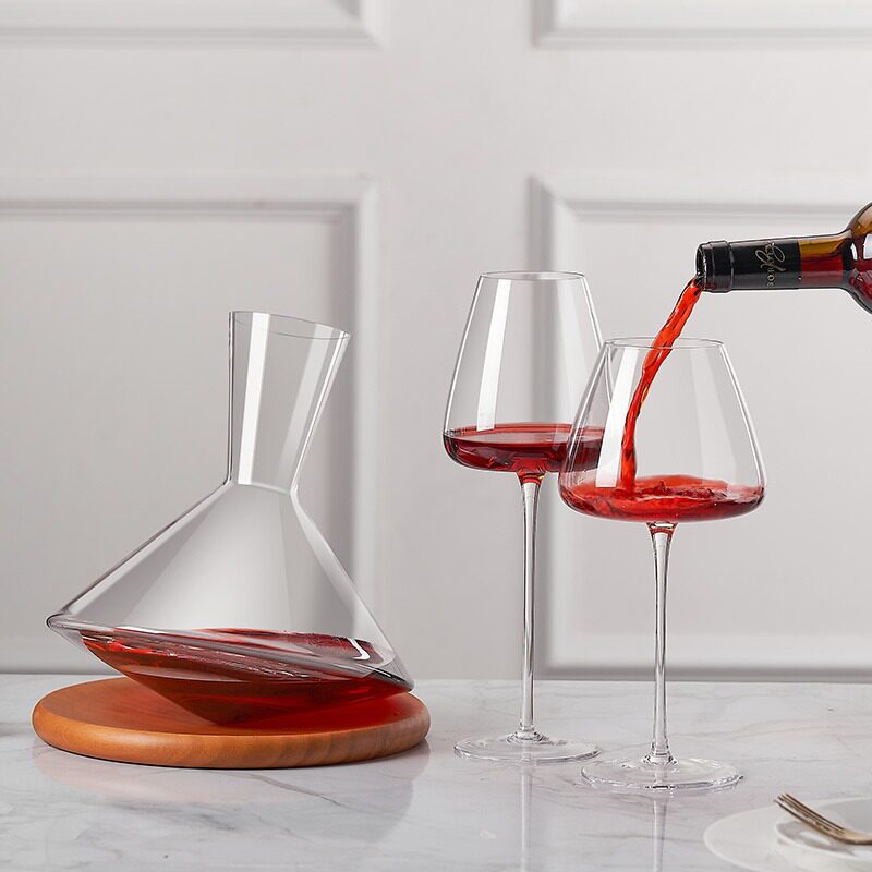 Podore Burgundy Wine Glass Wholesale Light and Thin Crystal Glass Wine Wine Glass Goblet Set